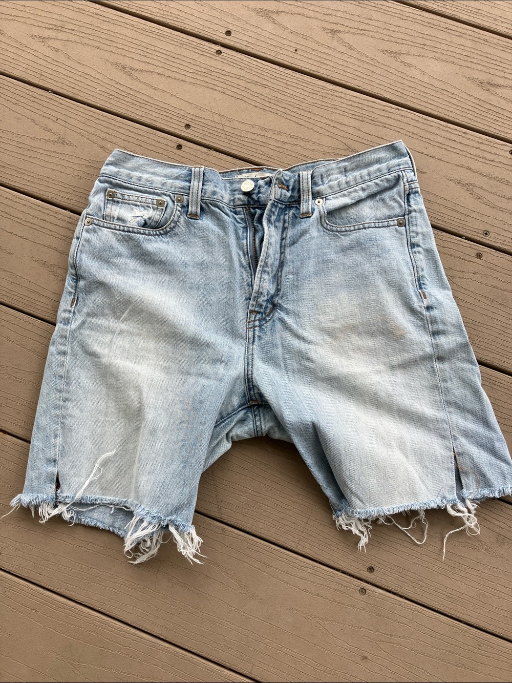 Madewell Summer weight Distressed Denim Cutoff Shorts